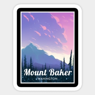 Mount Baker Washington United States Ski Sticker